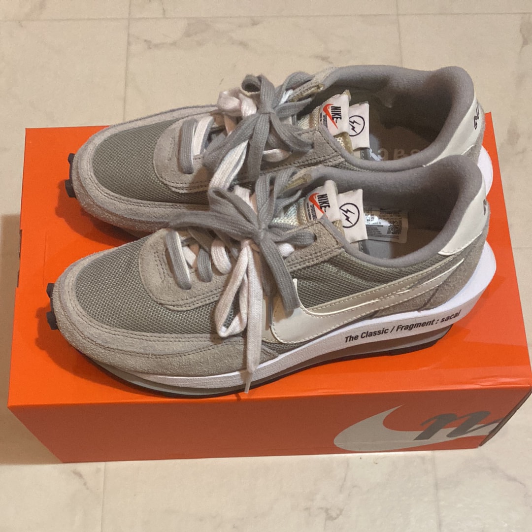 fragment design × sacai × Nike LD Waffle "Light Smoke Grey"