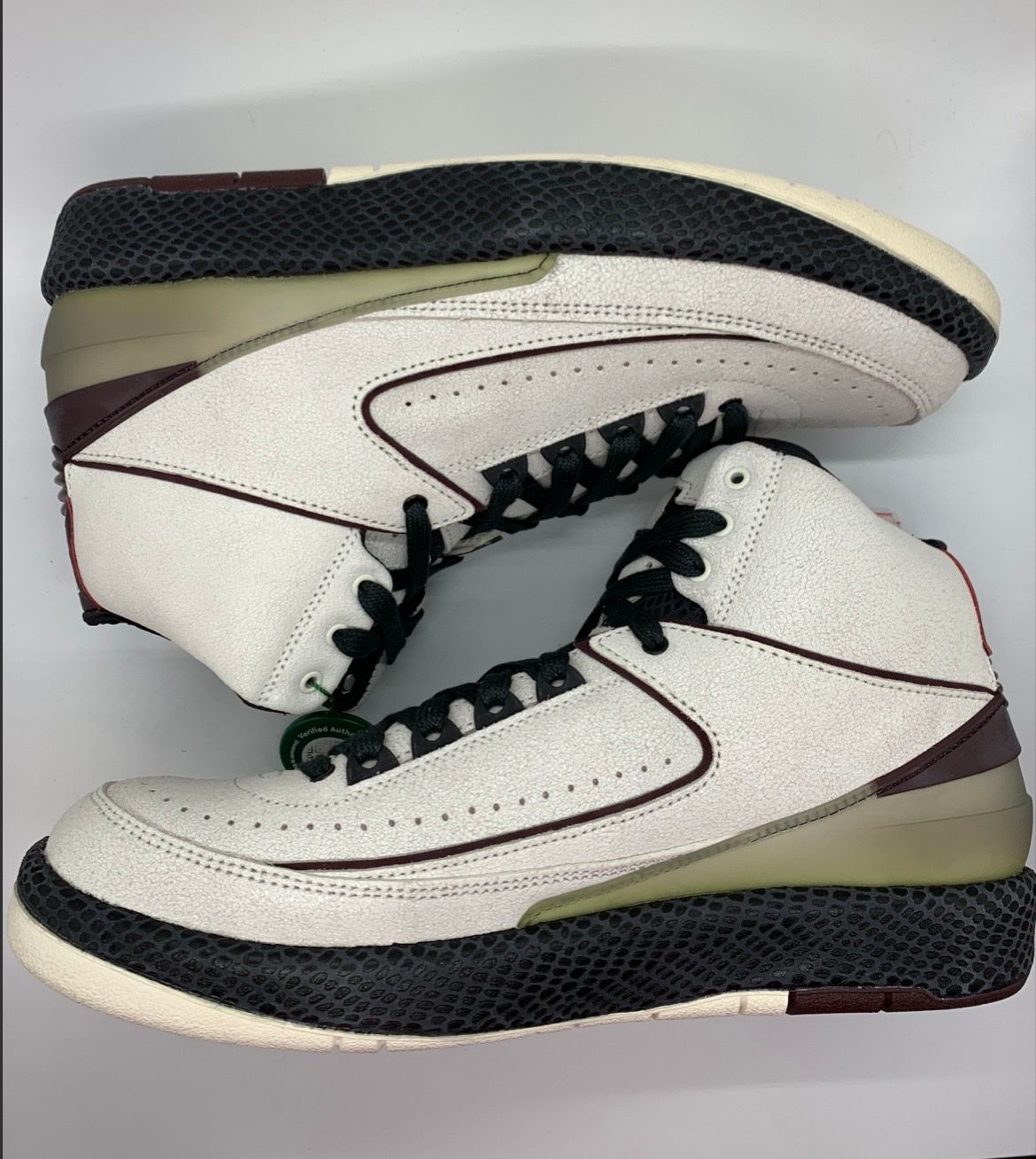 A Ma Maniere × Nike Air Jordan 2 "Airness/Sail and Burgundy"