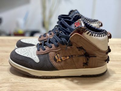 Bodega × Nike Dunk High "Legend Fauna Brown"