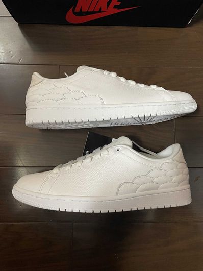 Nike Air Jordan 1 Low Centre Court "White On White"
