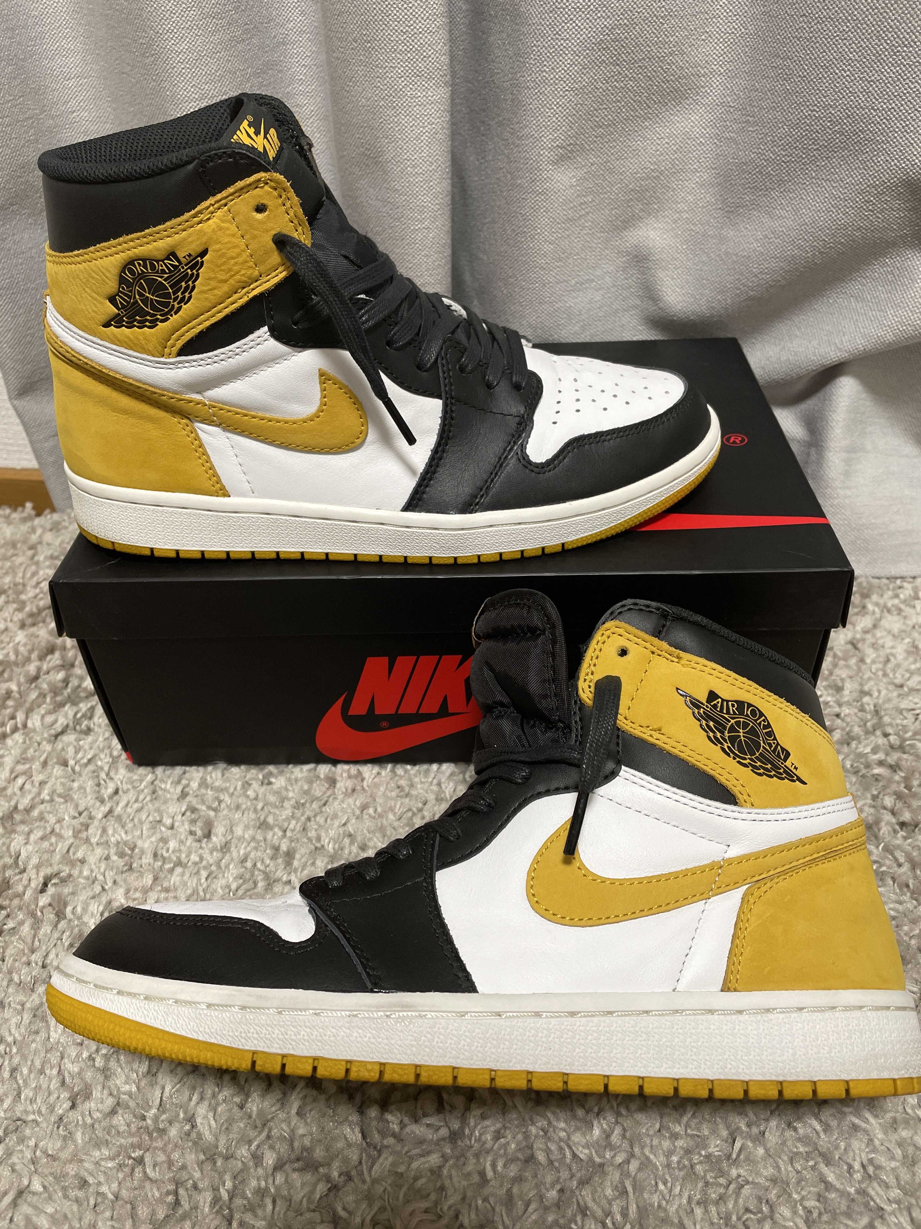 Nike Air Jordan 1 Retro High OG "Black Toe/Yellow Ochre"