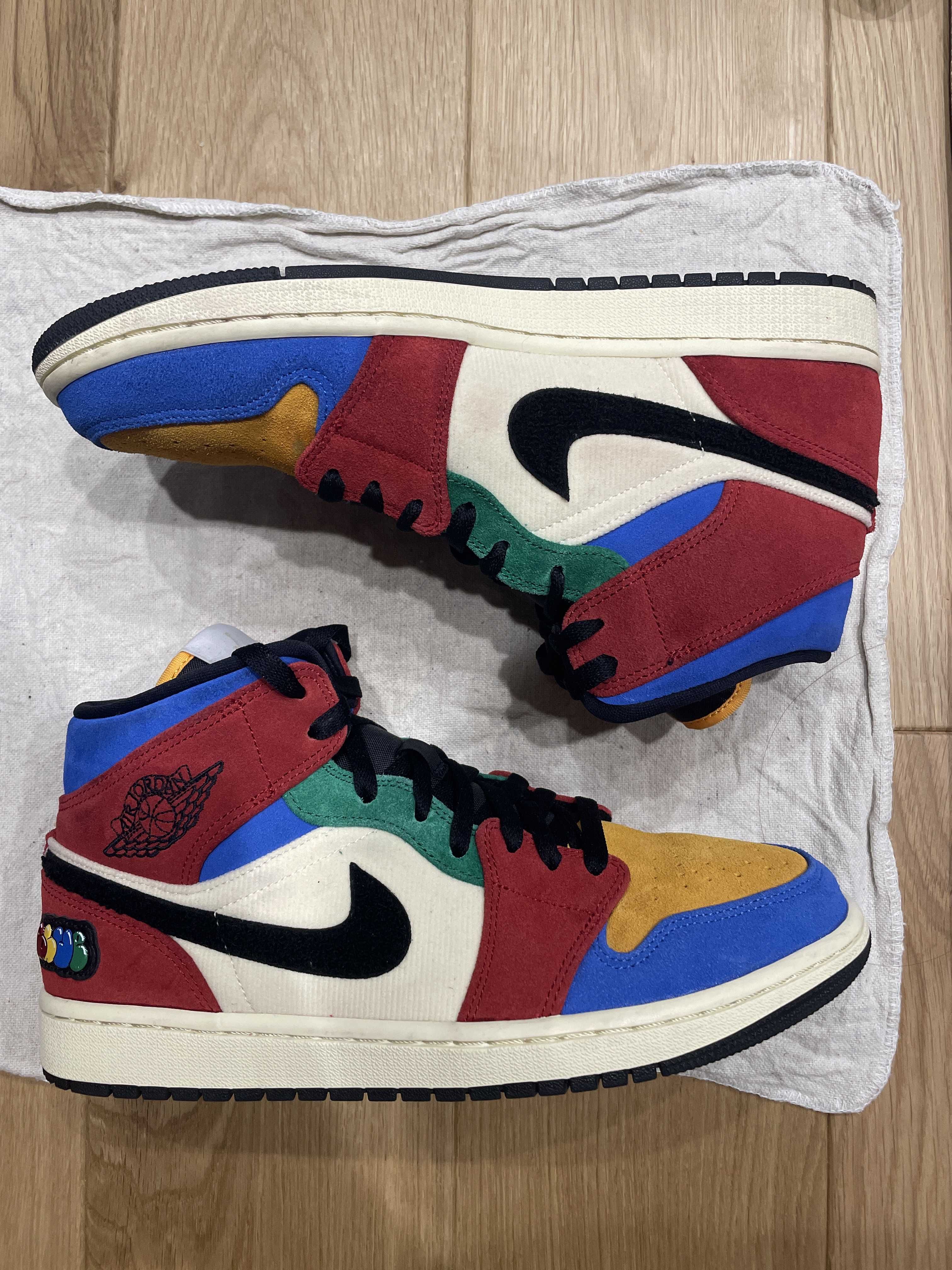 BLUE THE GREAT×NIKE AIR JORDAN 1 MID FEARLESS "MULTI"