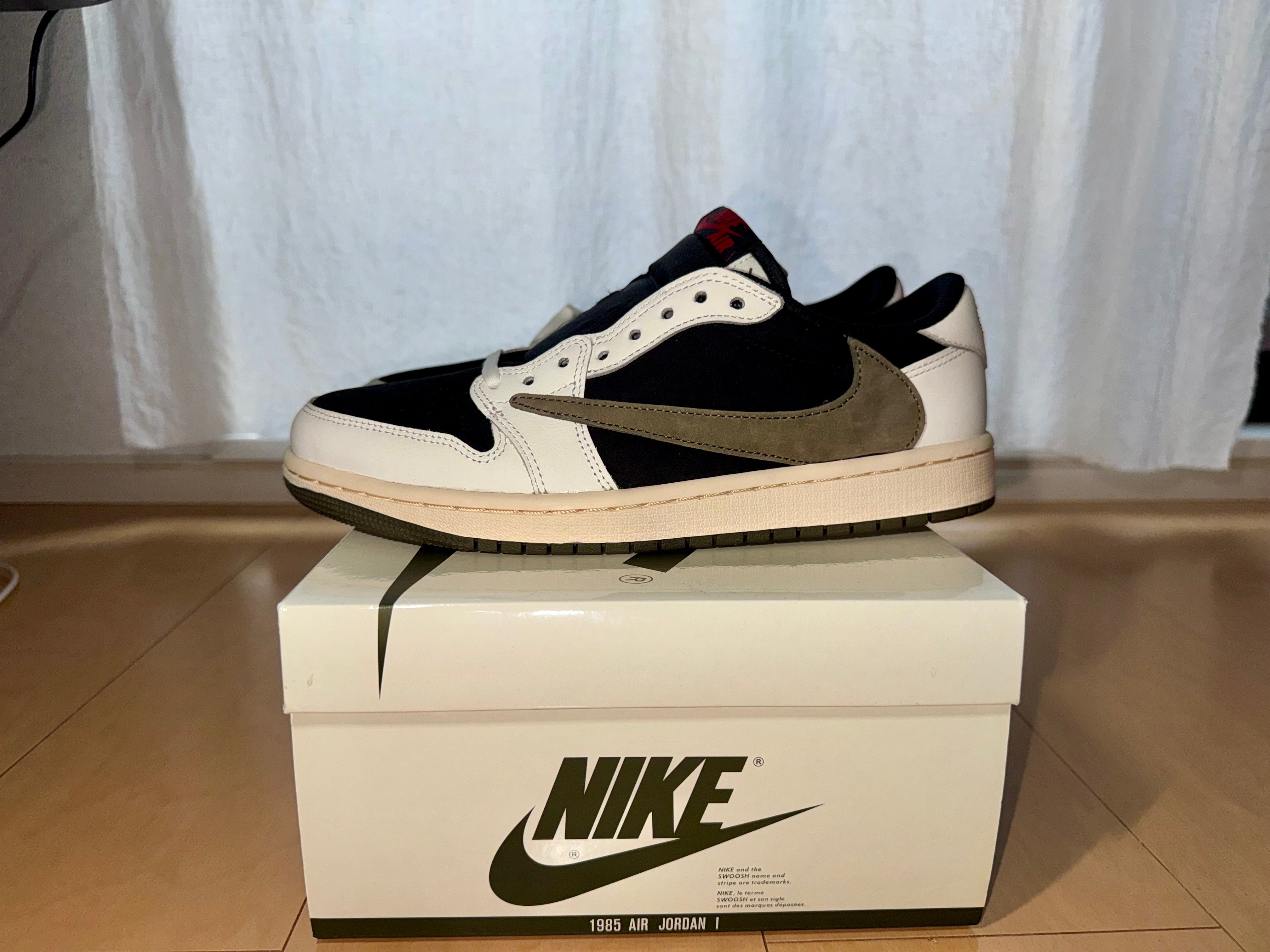 Travis Scott × Nike Women's Air Jordan 1 Low OG "Medium Olive"