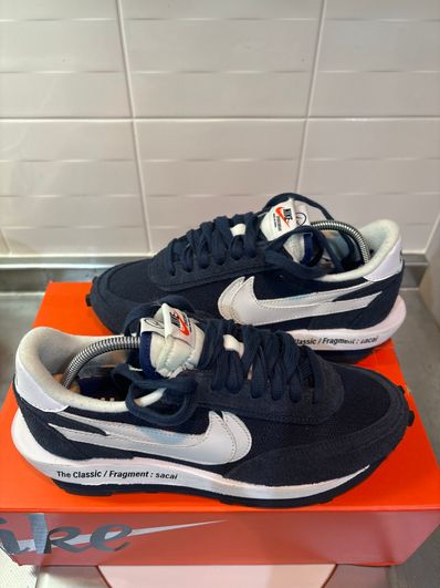 Fragment × sacai × Nike LD Waffle "Blackended Blue"