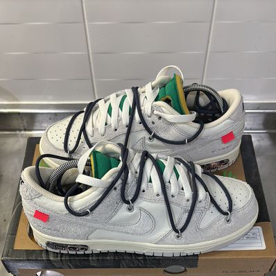 Off-White × Nike Dunk Low "Sail/Neutral Grey/Gridiron"