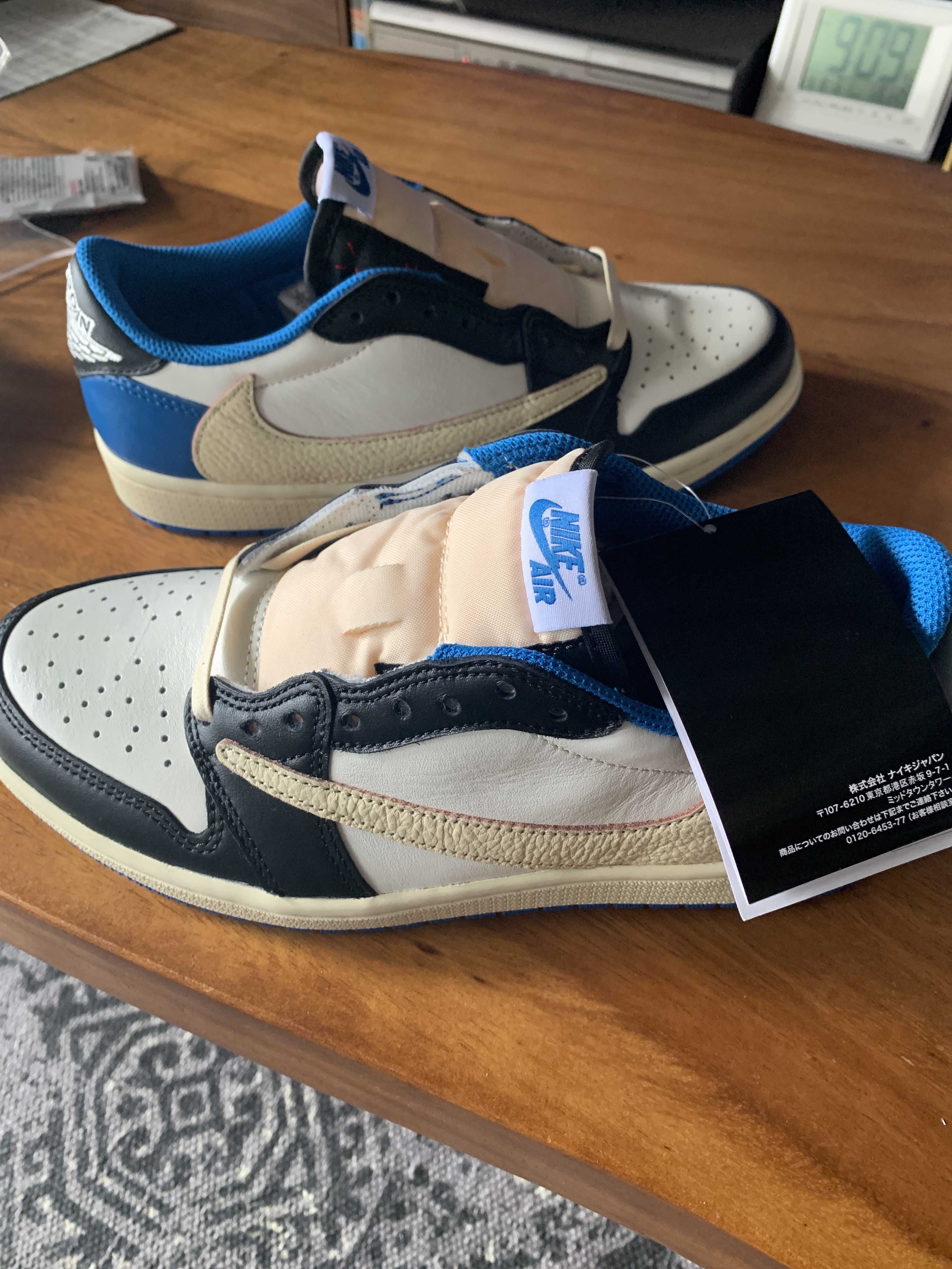 Travis Scott × fragment design × Nike Air Jordan 1 Low OG SP "Military Blue"