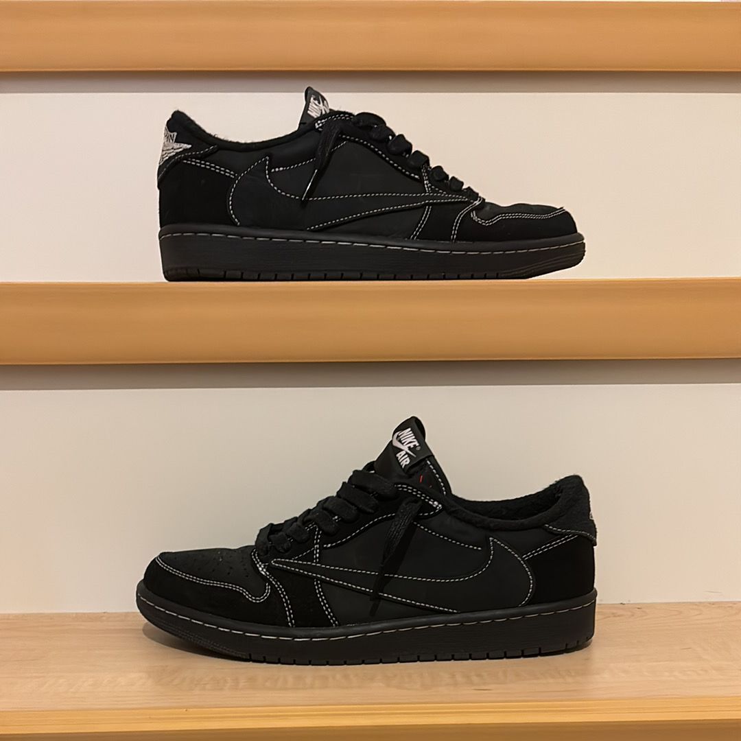 Travis Scott × Nike Air Jordan 1 Low OG SP "Black Phantom"