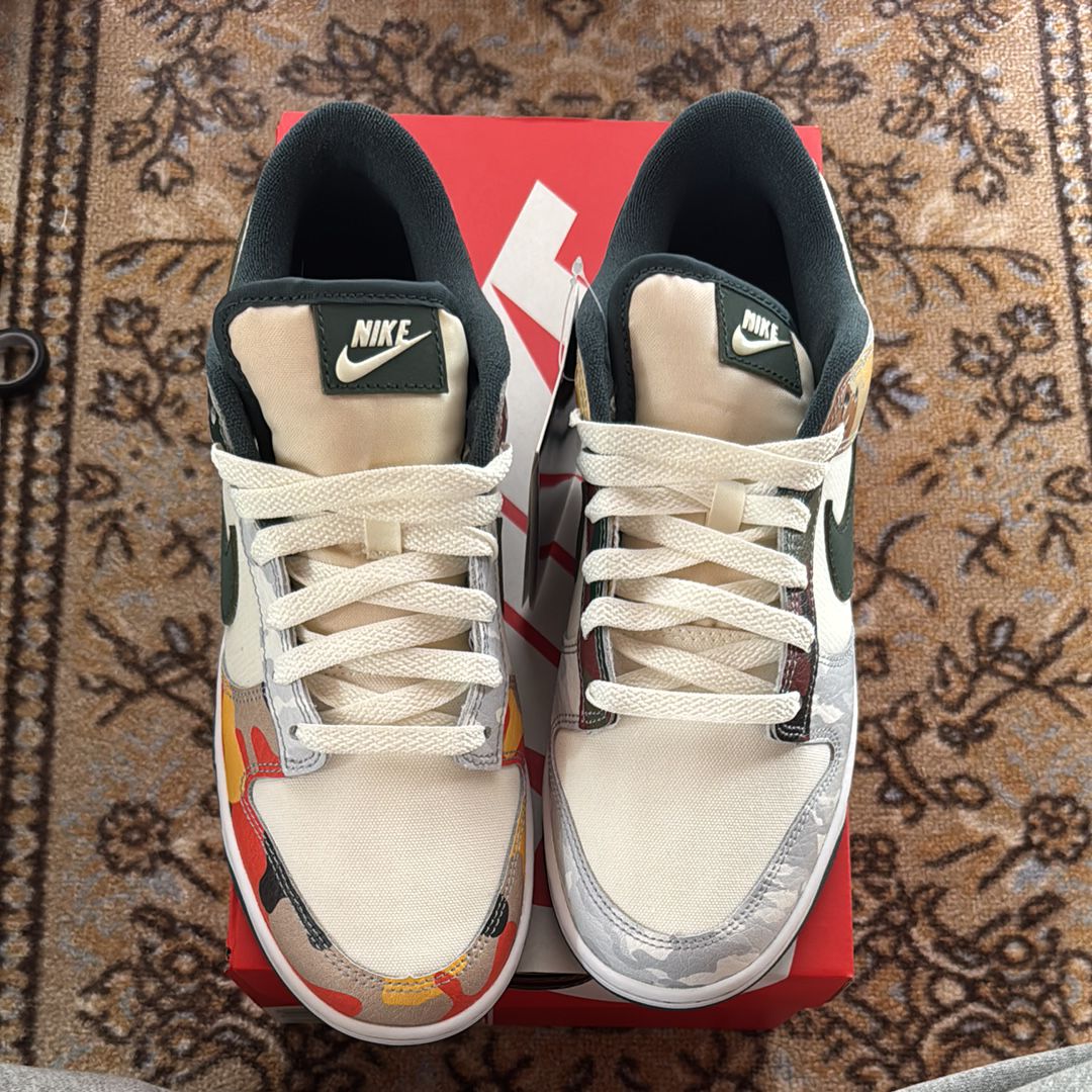 Nike Dunk Low "Sail Multi Camo"