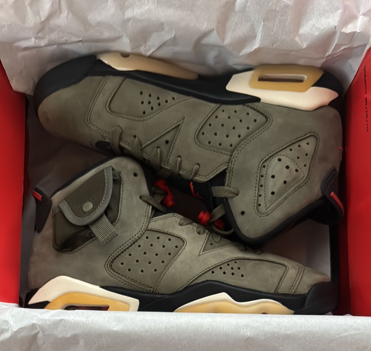 Travis Scott × Nike GS Air Jordan 6 Retro "Medium Olive"
