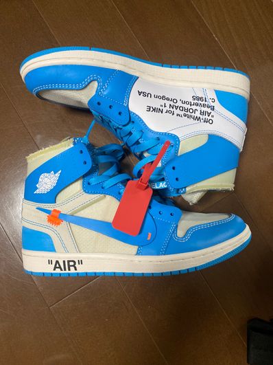 Off-White × Nike Air Jordan 1 High UNC "White/Dark Powder Blue"