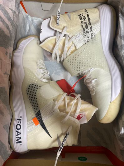 Off-White × Nike React Hyperdunk 2017 Flyknit "The 10/White"