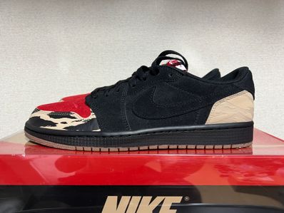 Sole Fly × Nike Air Jordan 1 Low "Black and Sport Red"
