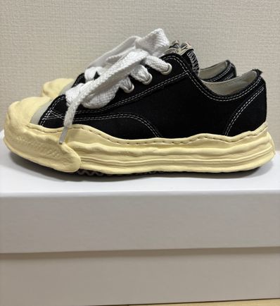 Maison MIHARA YASUHIRO HANK VL OG Sole Canvas Low-top Sneaker "Black" (A09FW734)