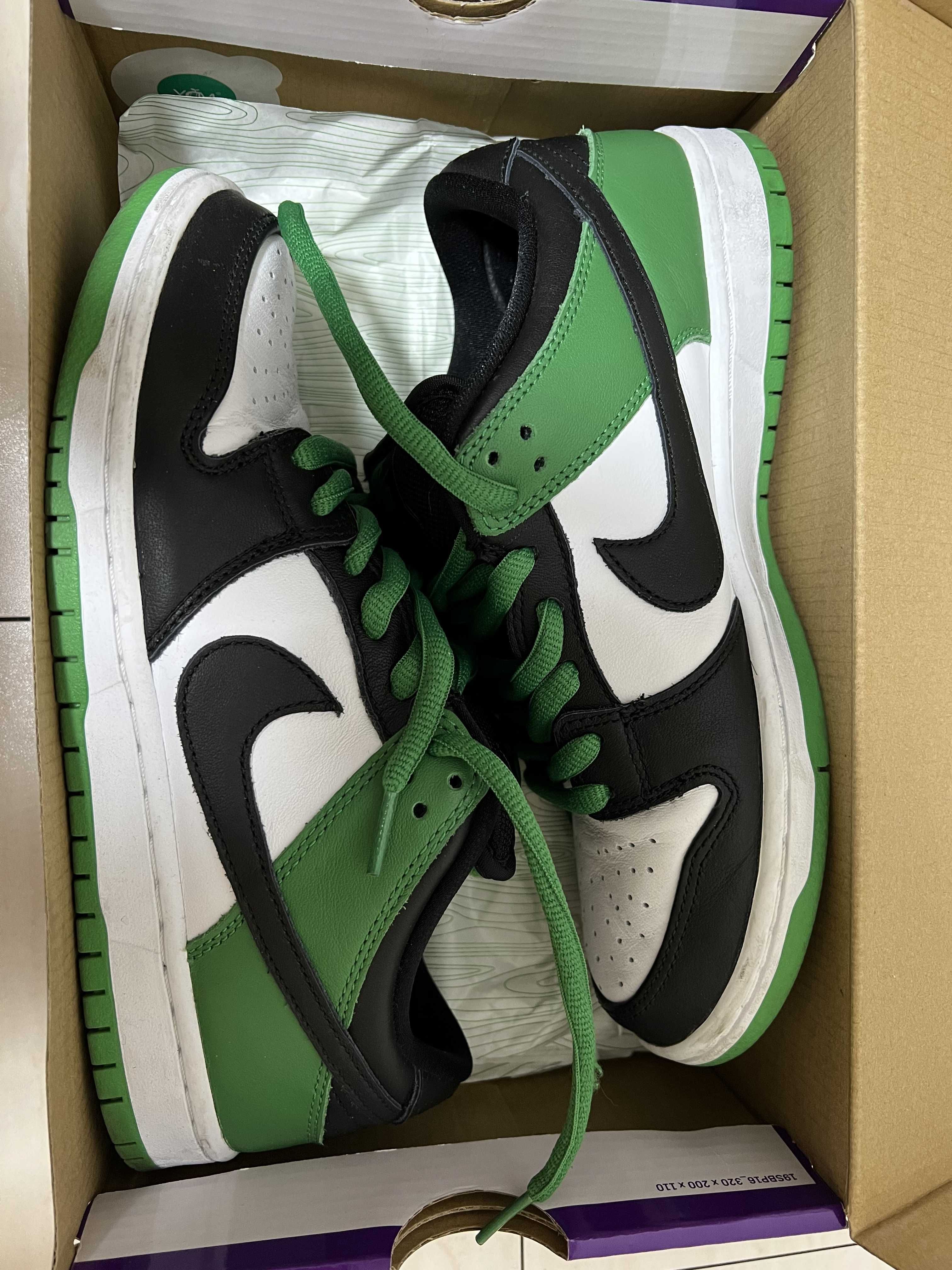 Nike SB Dunk Low Pro "Black and Classic Green"