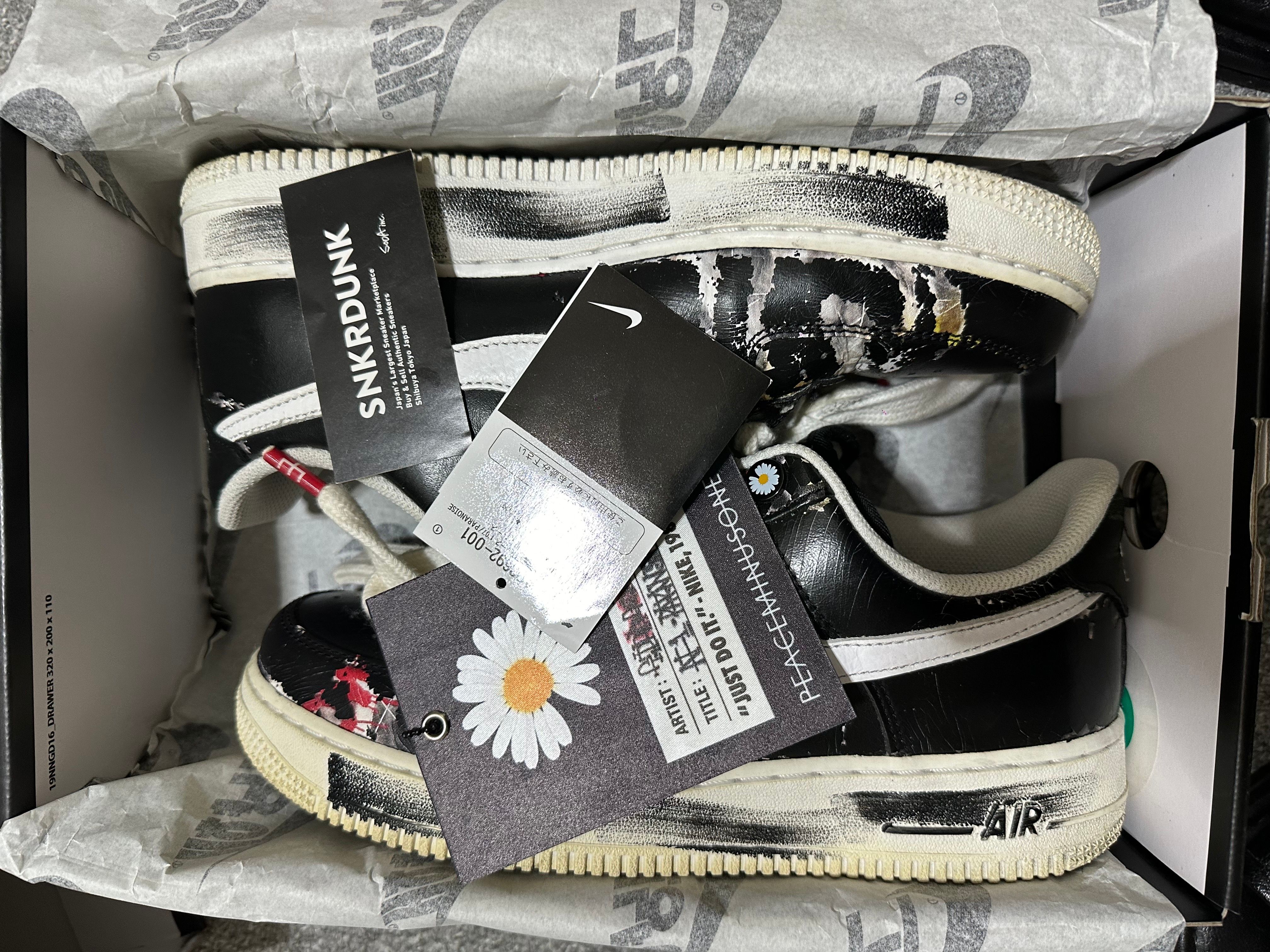 PEACEMINUSONE × Nike Air Force 1 Low Para Noise "Black" / G-DRAGON