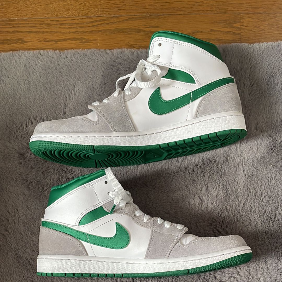 Nike Air Jordan 1 Mid "Green Grey White"