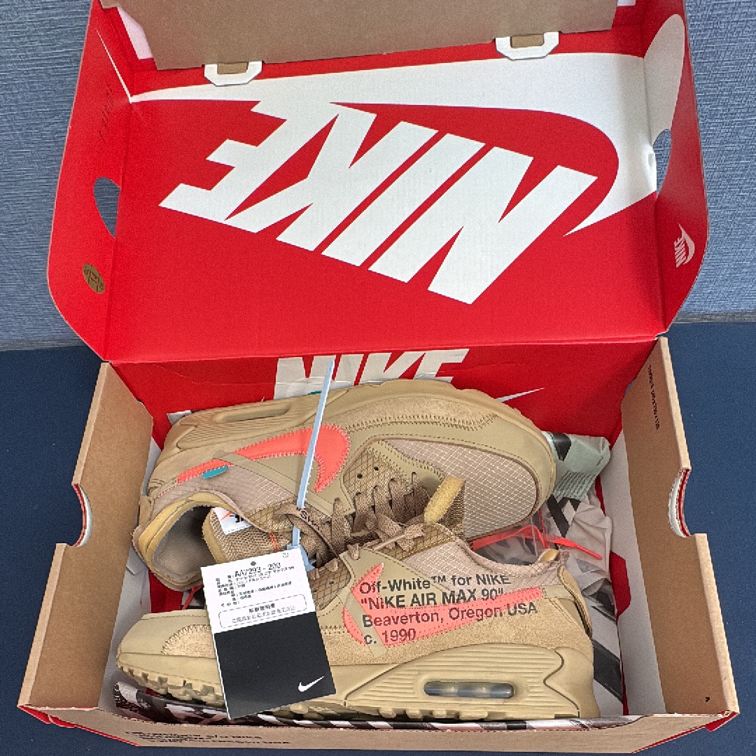 オフホワイト × ナイキ エアマックス90 "デザートオレ"