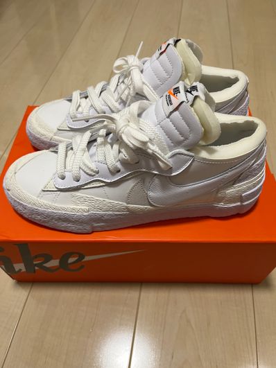 sacai × Nike Blazer Low "White Patent Leather"