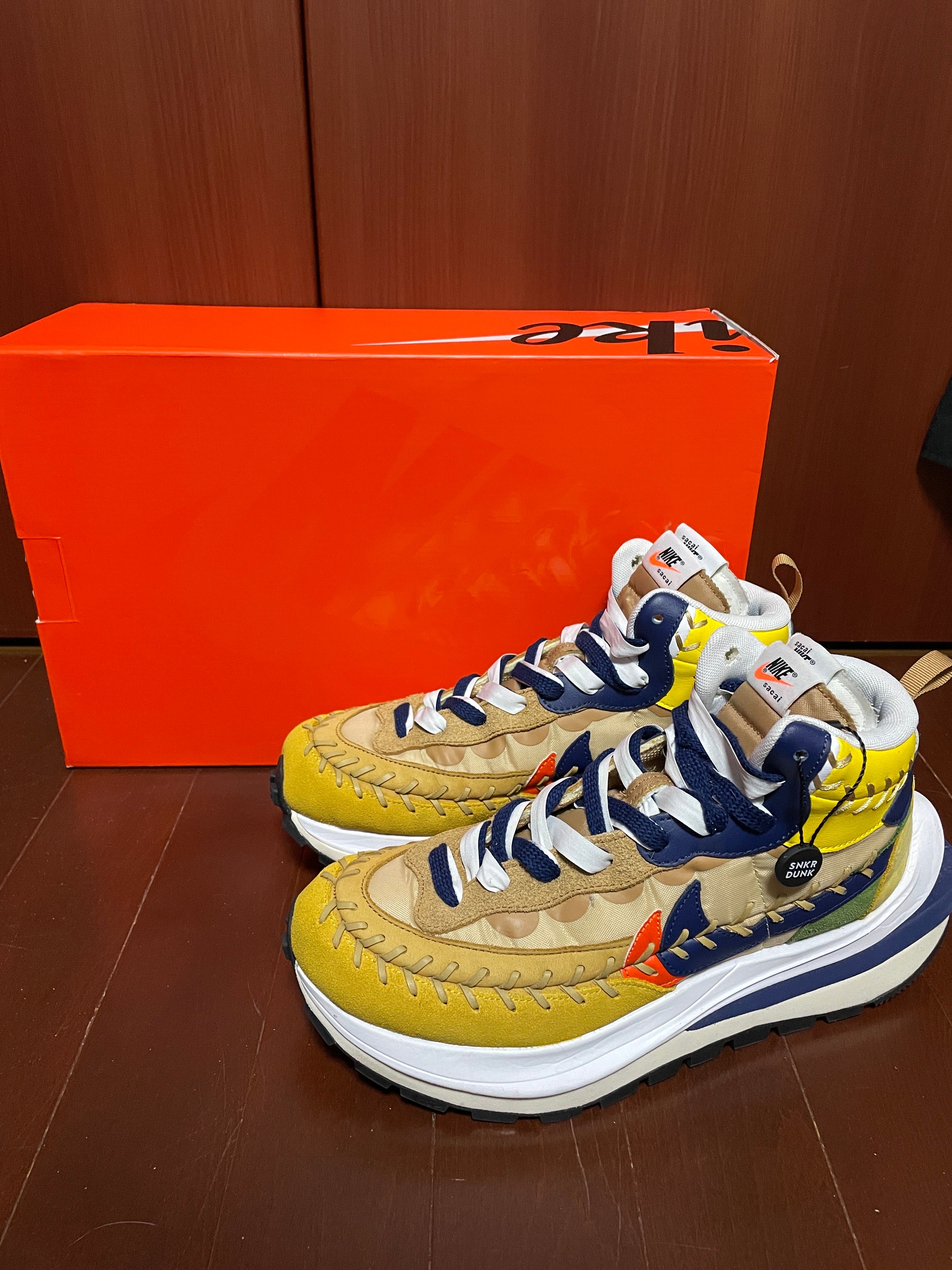 Jean-Paul Gaultier × sacai × Nike VaporWaffle "Sesame/Multi Color"