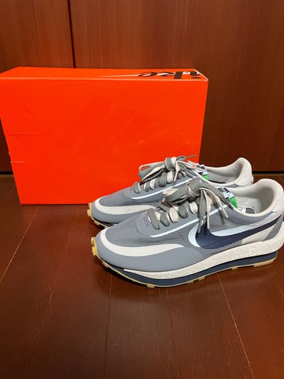 CLOT × Sacai × Nike LD Waffle "Grey Obsidian/Cool Grey"