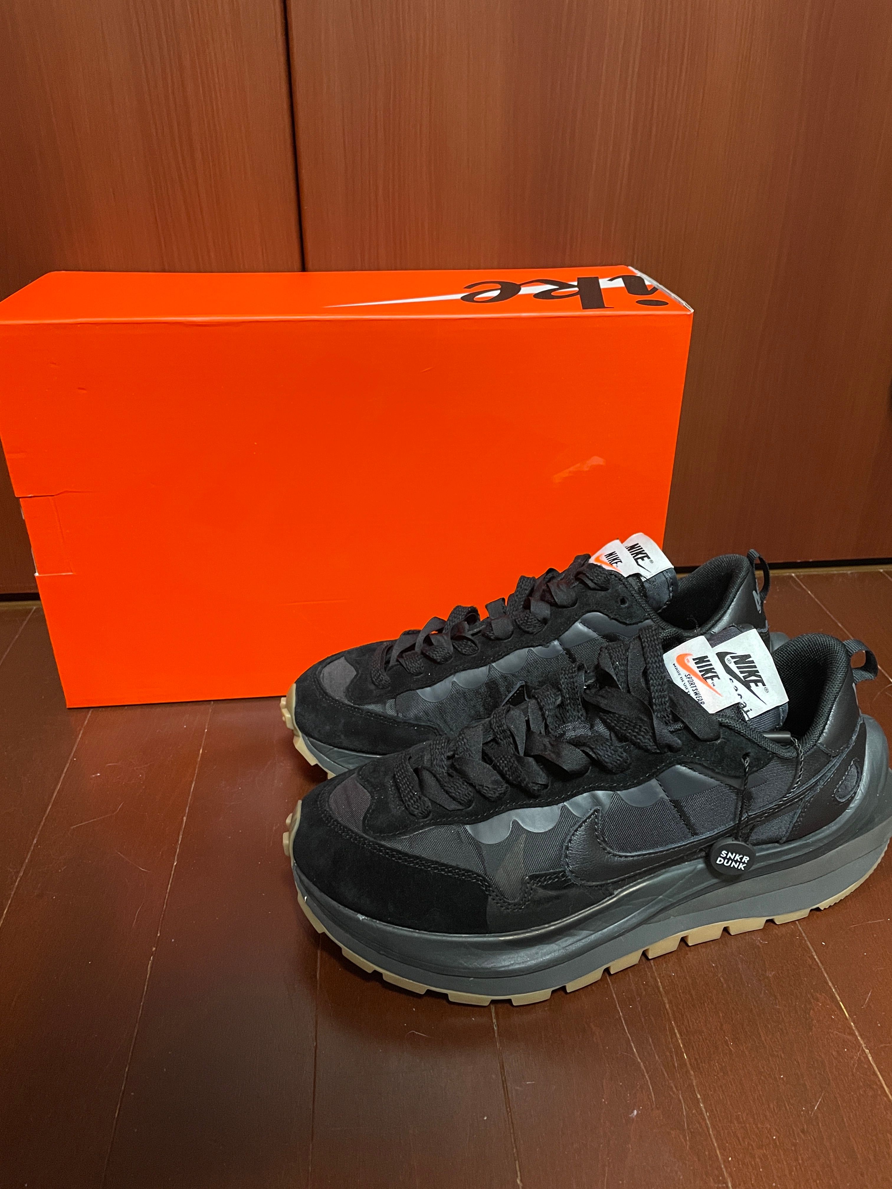 sacai × Nike VaporWaffle "Black Gum"