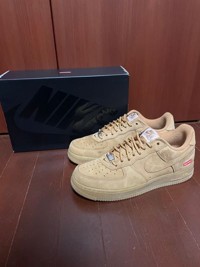 Supreme × Nike Air Force 1 Low "Flax/Wheat"