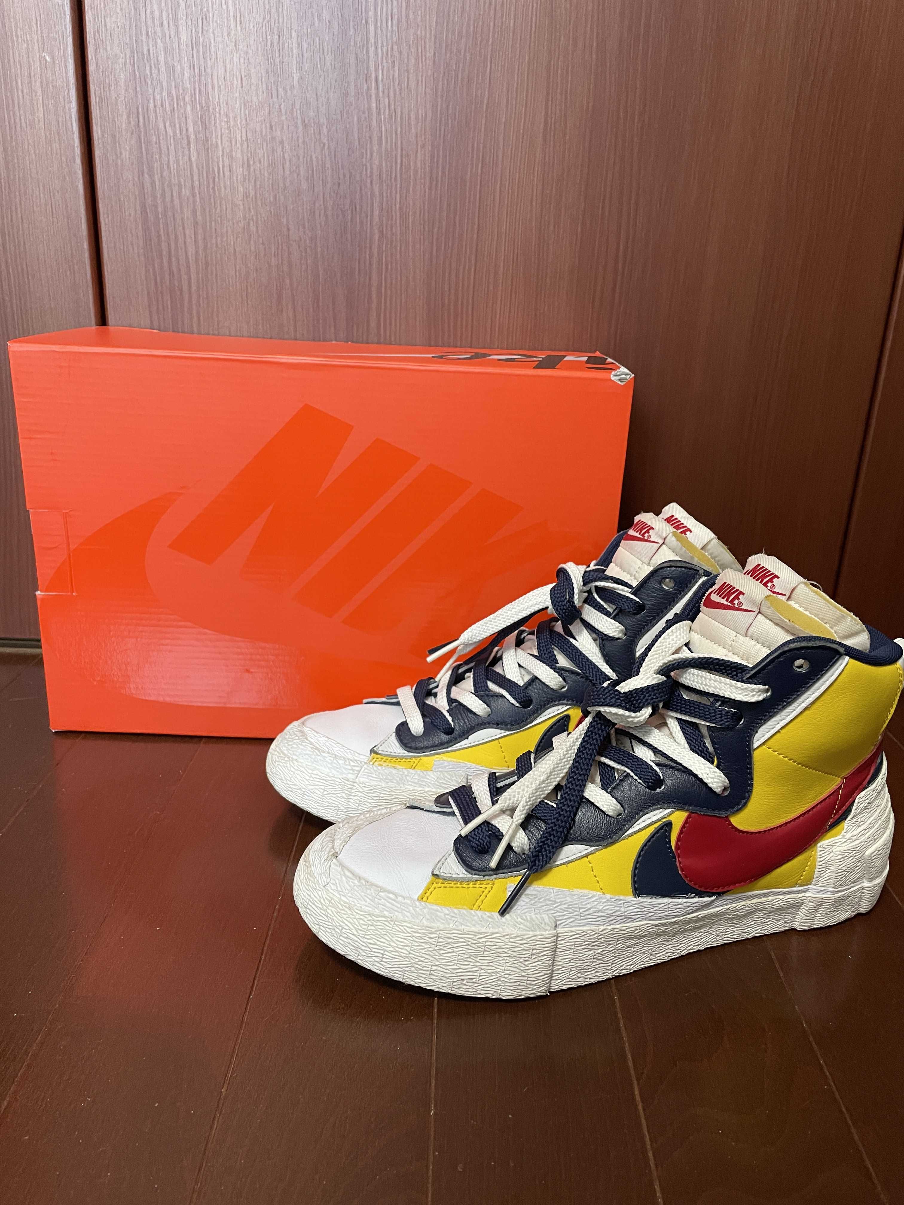 sacai × Nike Blazer Mid "Varsity Maize/Varsity Red"