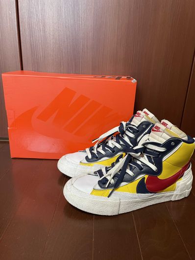 sacai × Nike Blazer Mid "Varsity Maize/Varsity Red"