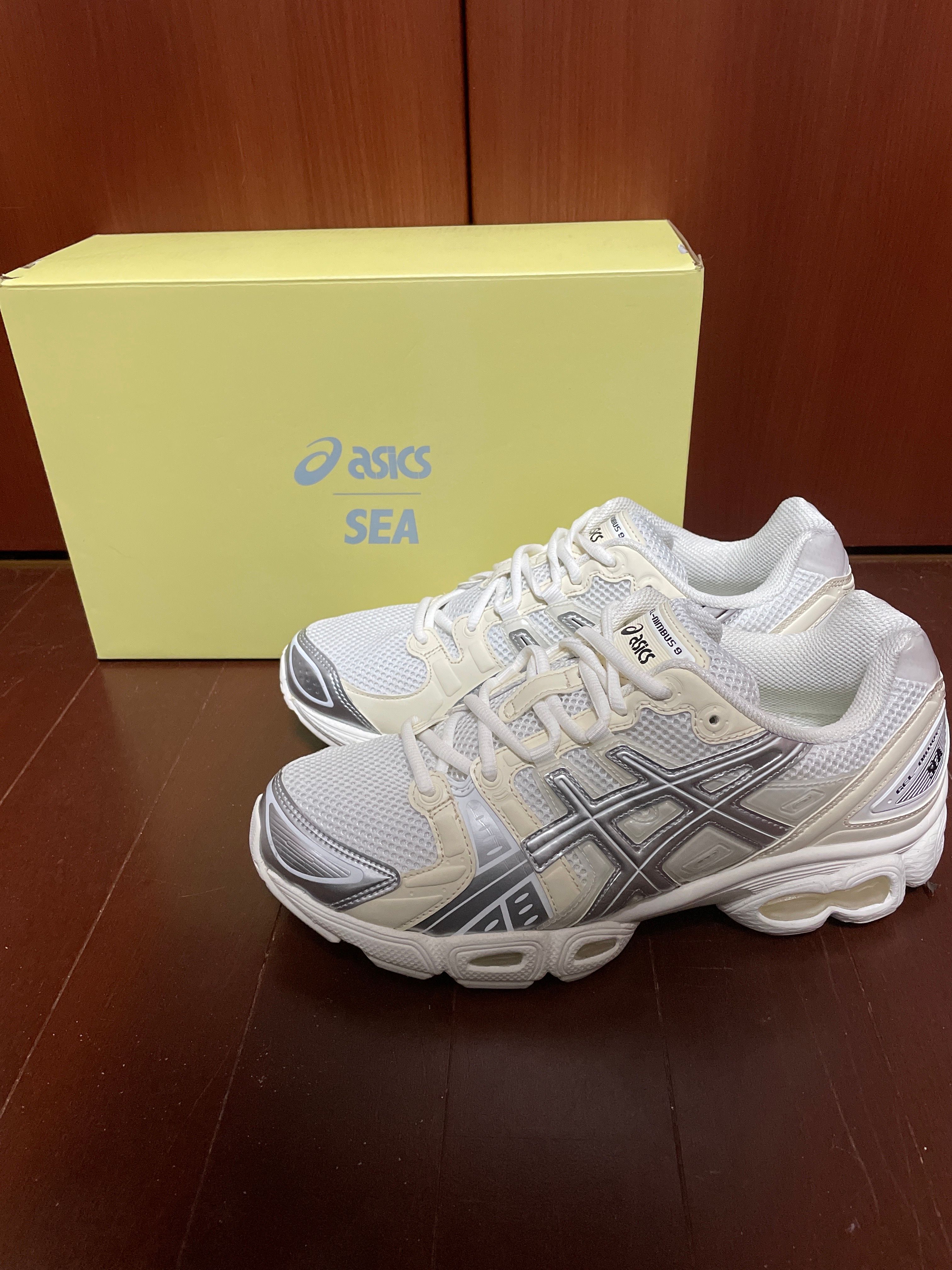 WIND AND SEA × Asics Gel-Nimbus 9 "White/Pure Silver"