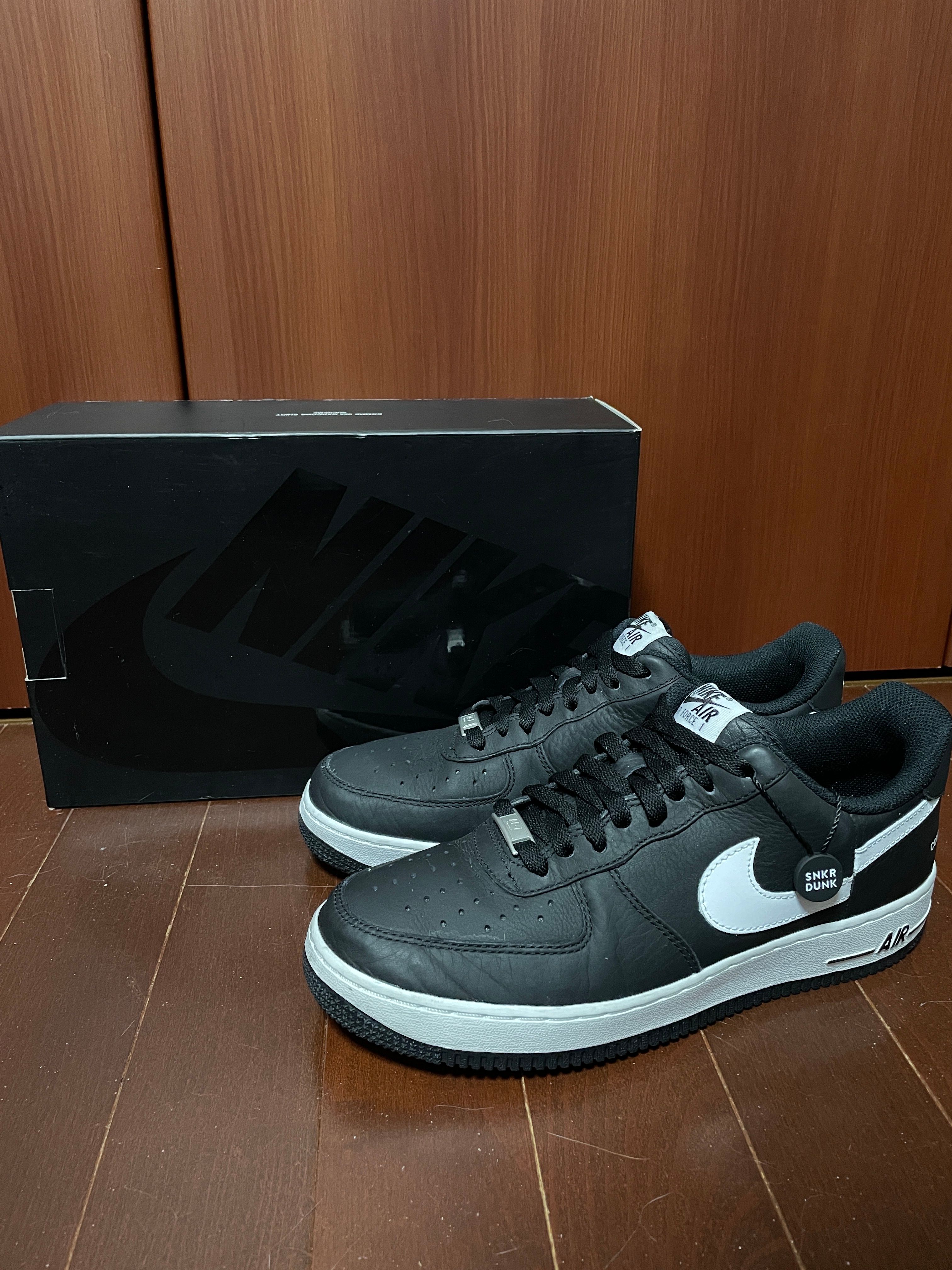 Supreme × COMME des GARCONS SHIRT × Nike Air Force 1 Low "Black/White" (2018)