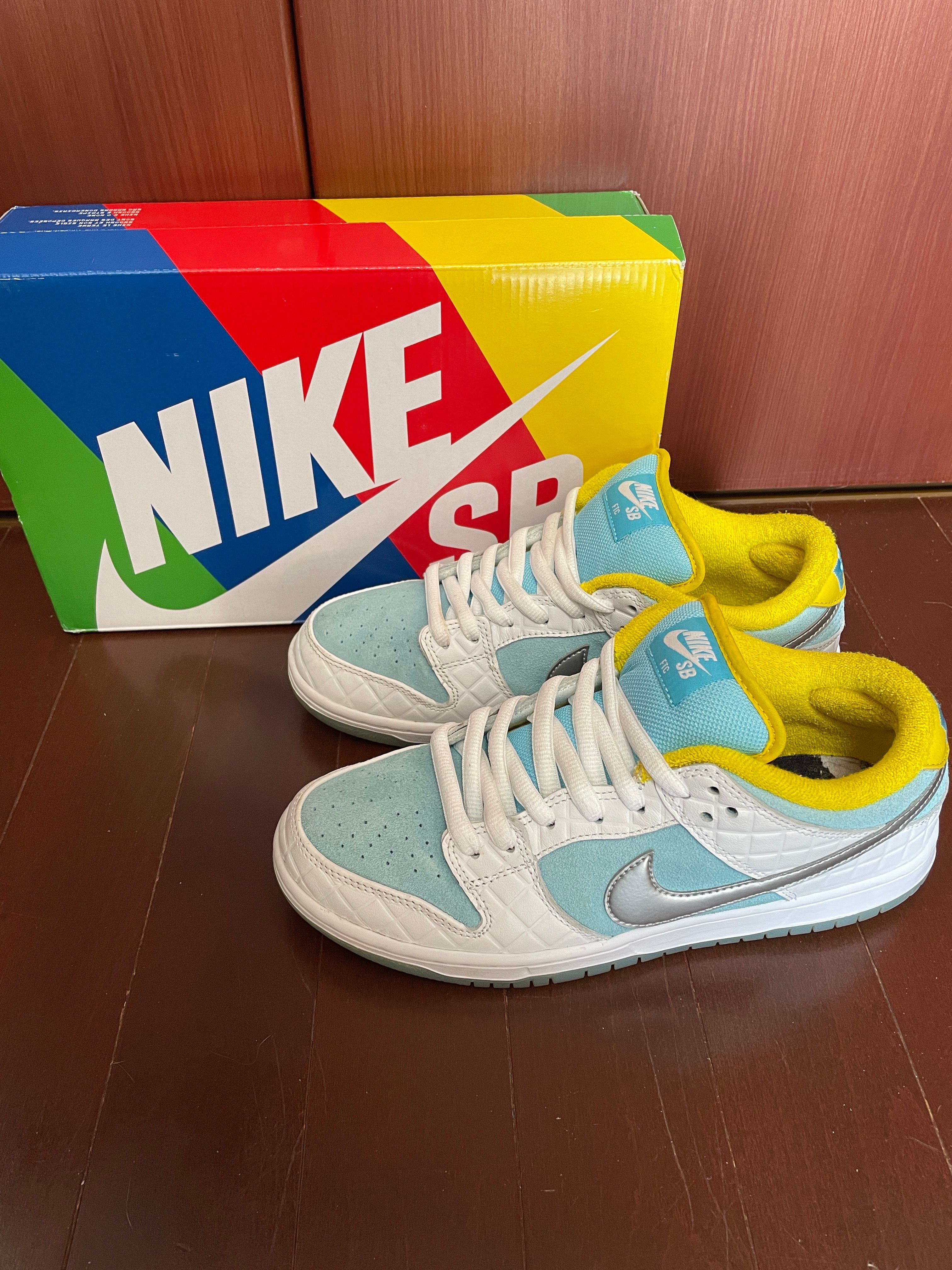 FTC × Nike SB Dunk Low "White/Blue"
