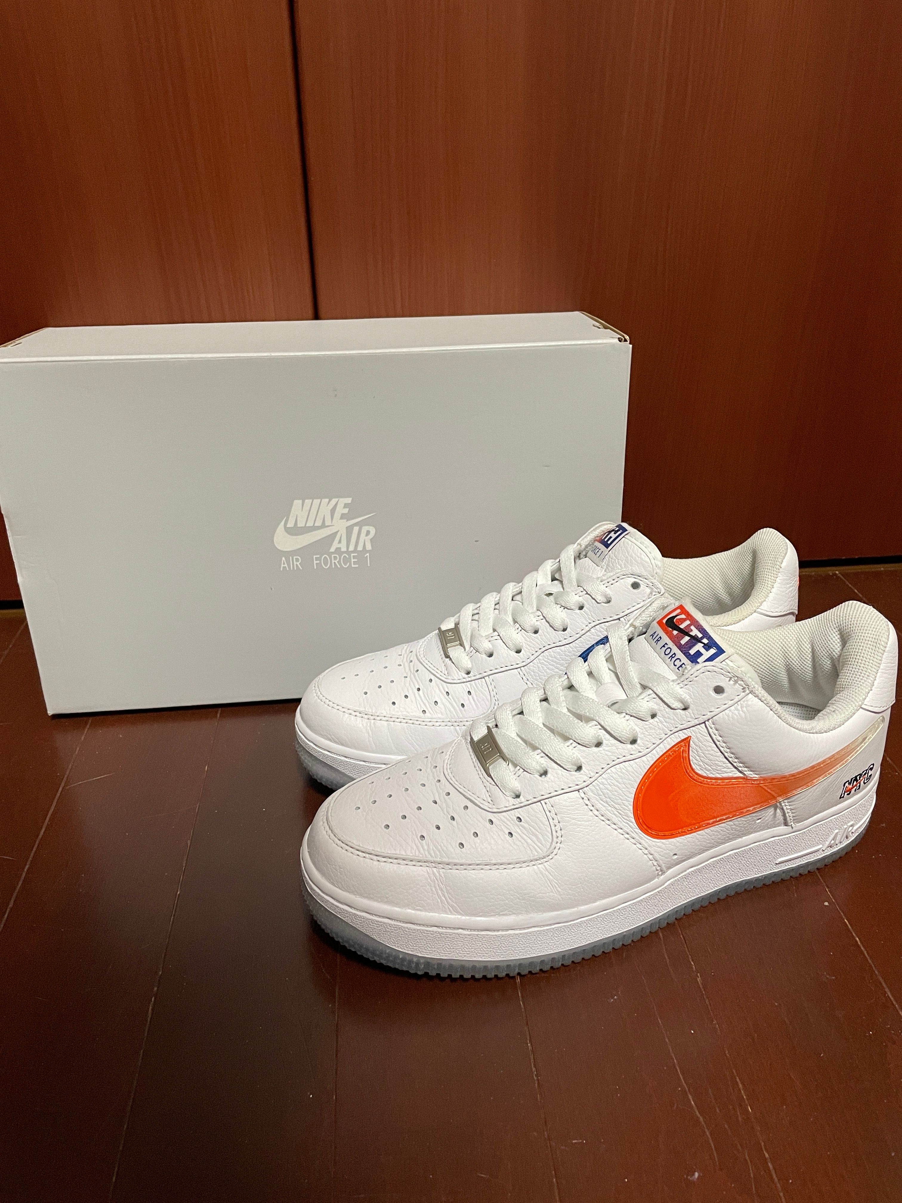 KITH × Nike Air Force 1 Low "White/Rush Blue/White/Brilliant Orange"