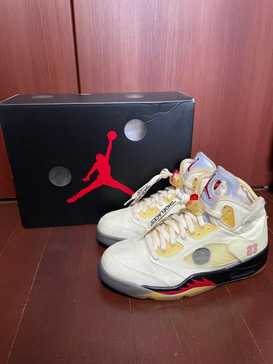 Off-White × Nike Air Jordan 5 "Sail"