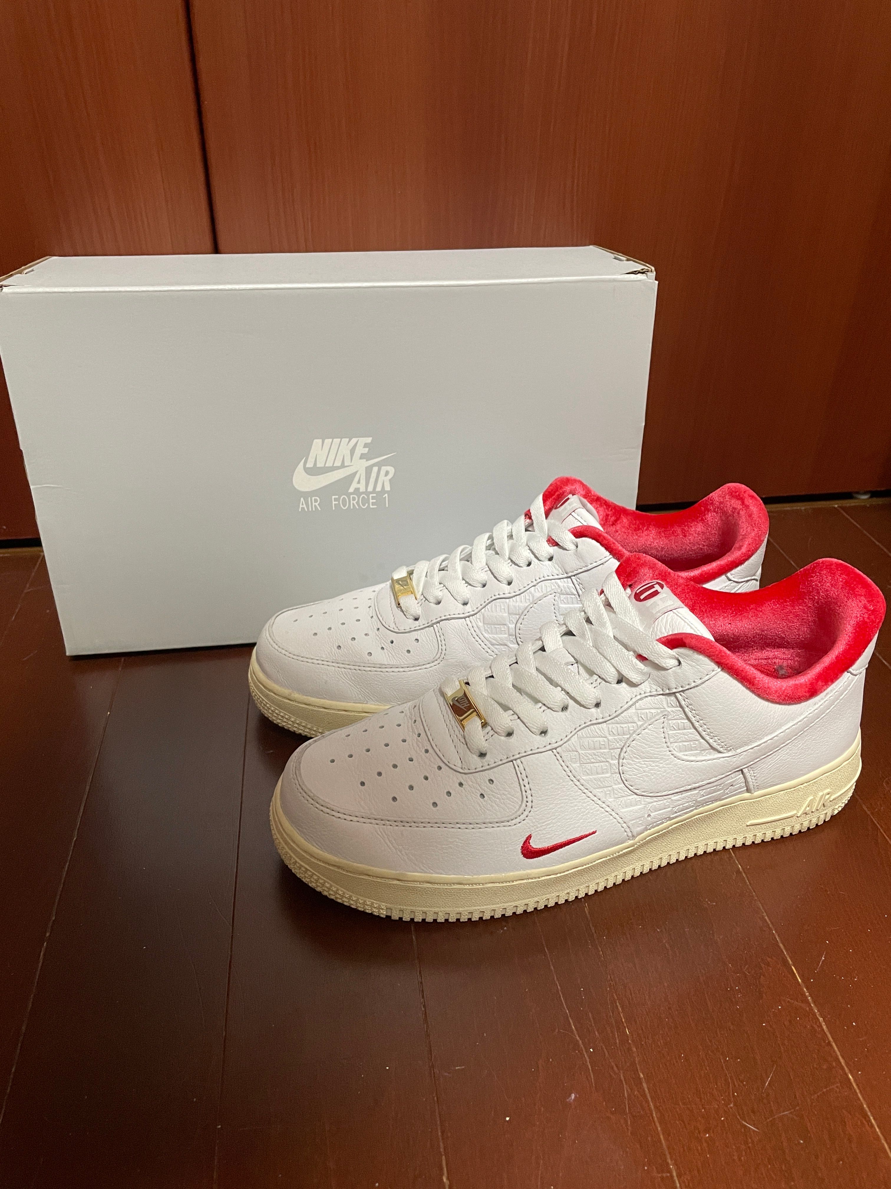 KITH × Nike Air Force 1 Low "White/Red"