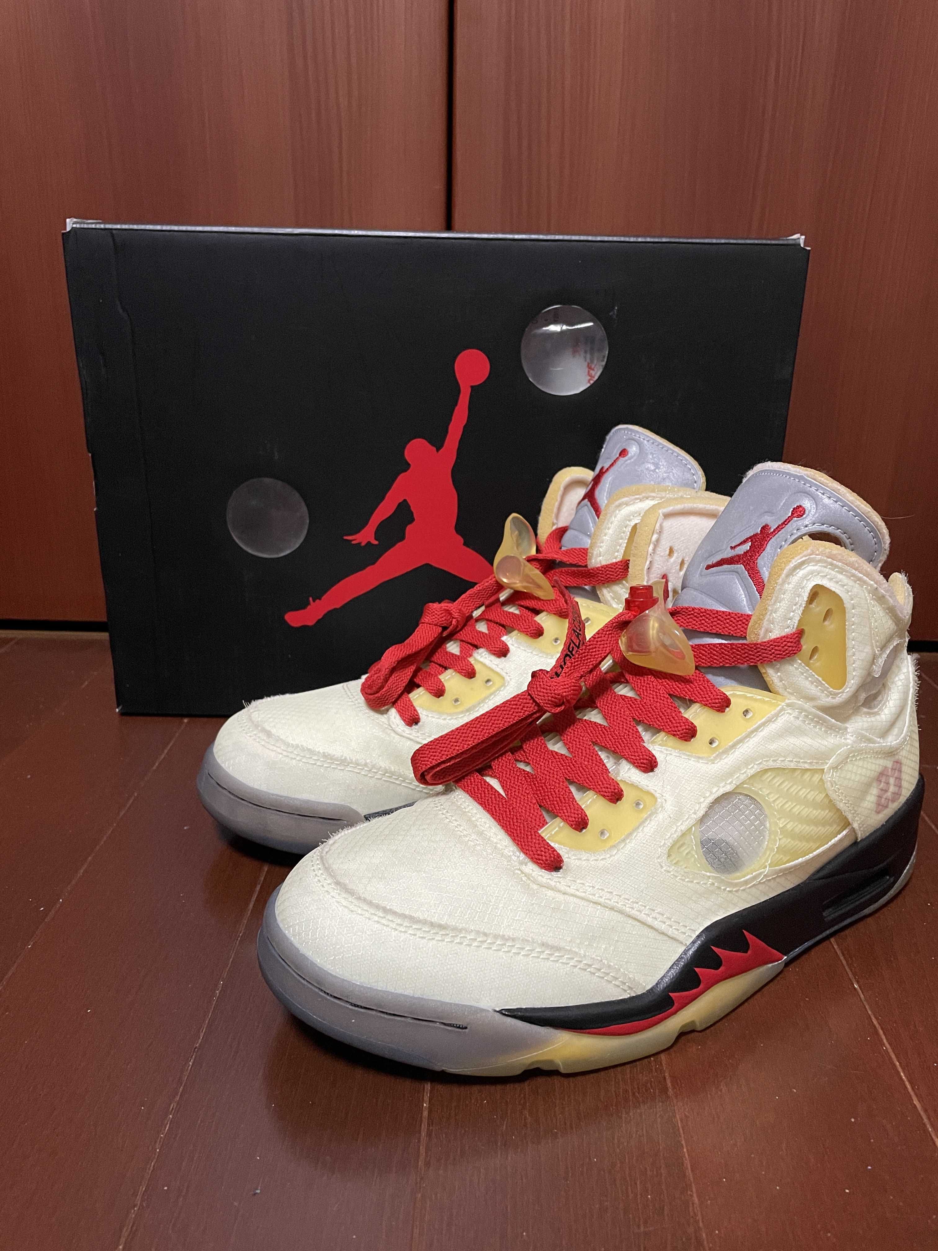 Off-White × Nike Air Jordan 5 "Sail"  