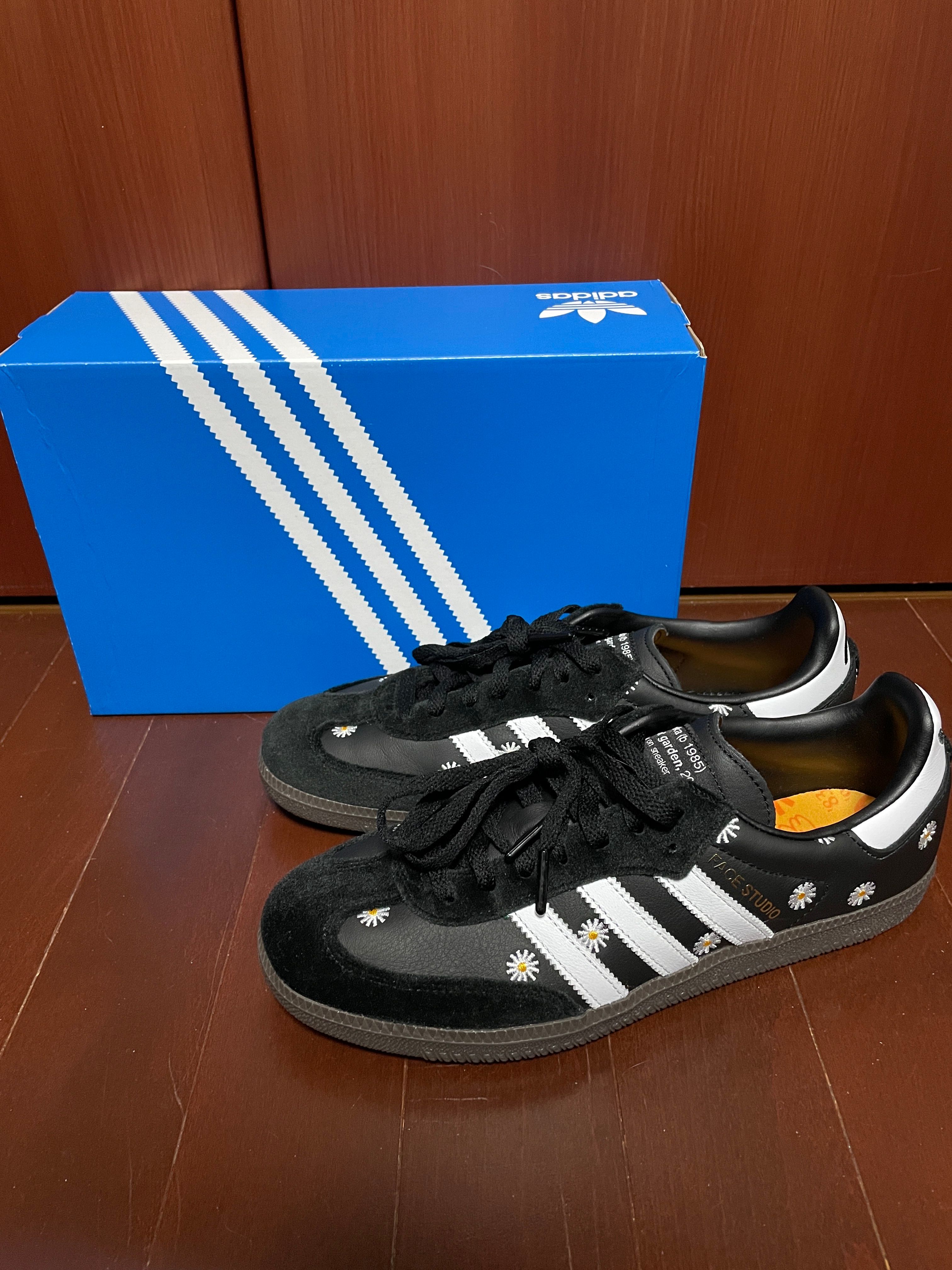 atmos × FACE × adidas Samba "Core Black/Footwear White"