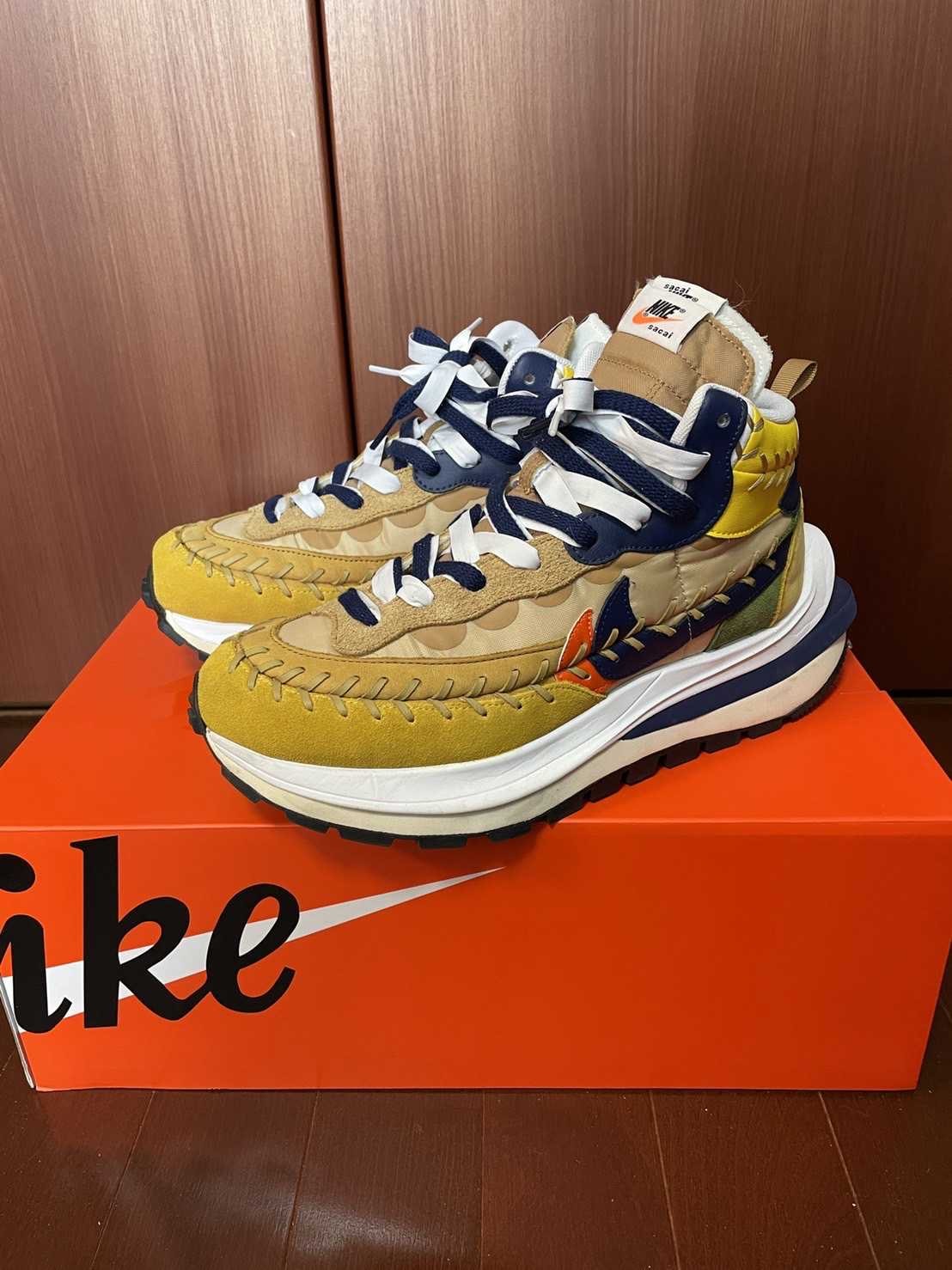 Jean-Paul Gaultier × sacai × Nike VaporWaffle "Sesame/Multi Color"