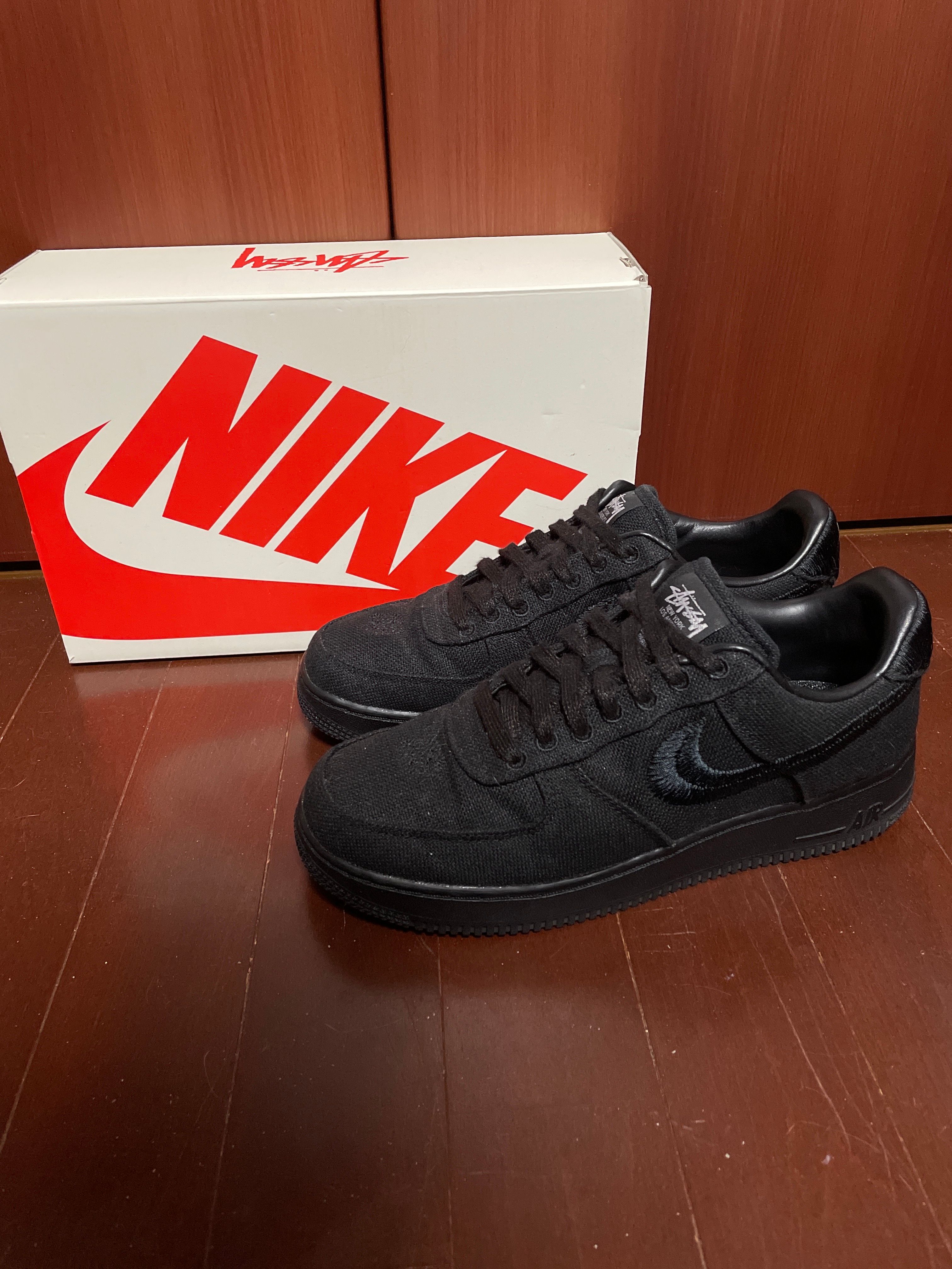 Stussy × Nike Air Force 1 Low "Triple Black"