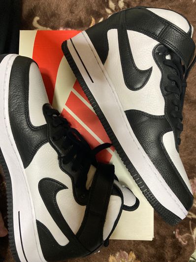 Stussy × Nike Air Force 1 Mid "Black and Light Bone"