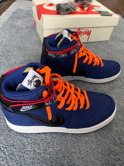 Stussy × Nike Vandal High "Deep Royal Blue"