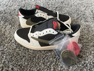 Travis Scott × Nike Women's Air Jordan 1 Low OG "Medium Olive"