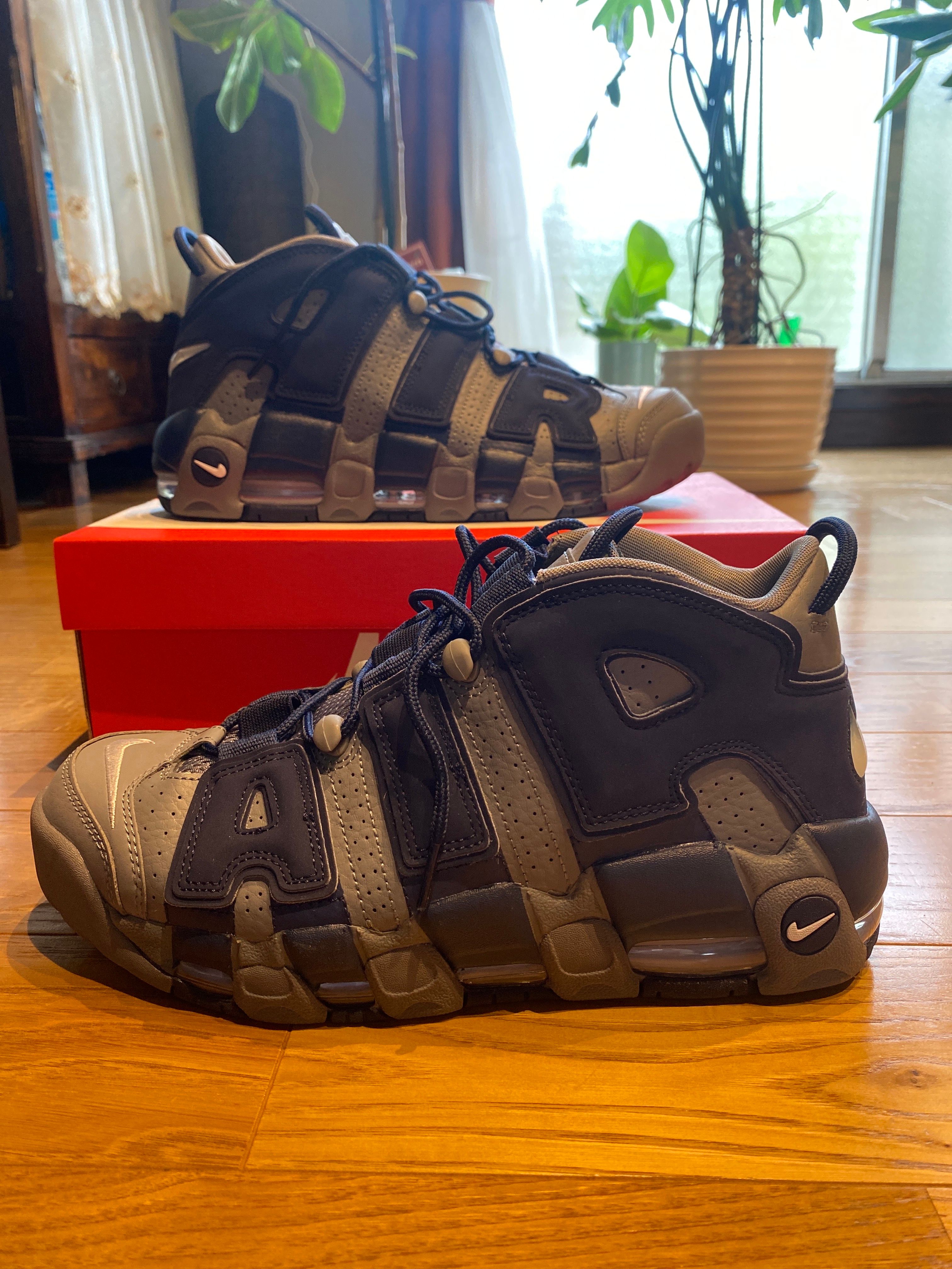 Nike Air More Uptempo '96 "Cool Grey/White/Midnight Navy"
