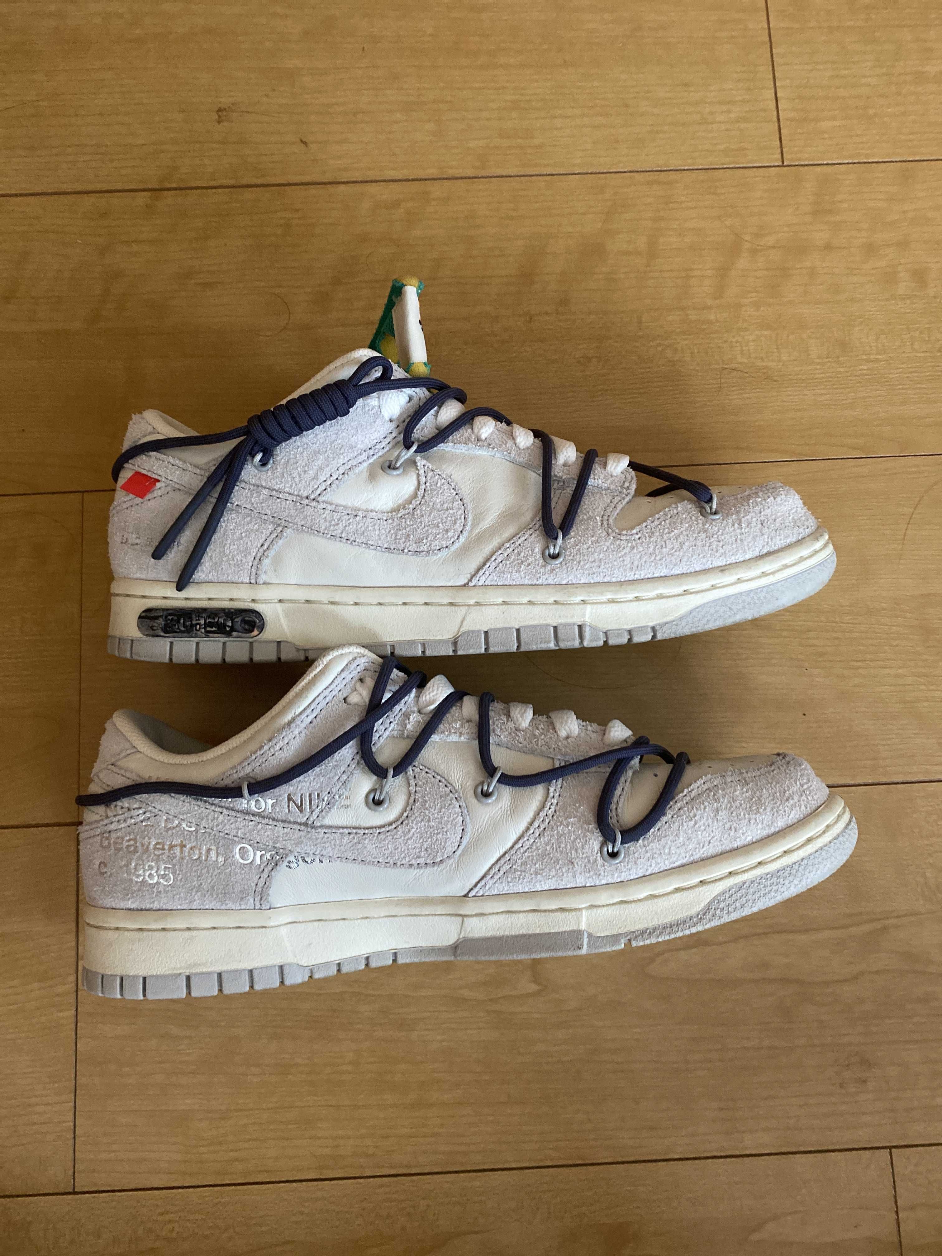 Off-White × Nike Dunk Low "Sail/Neutral Grey/Gridiron"