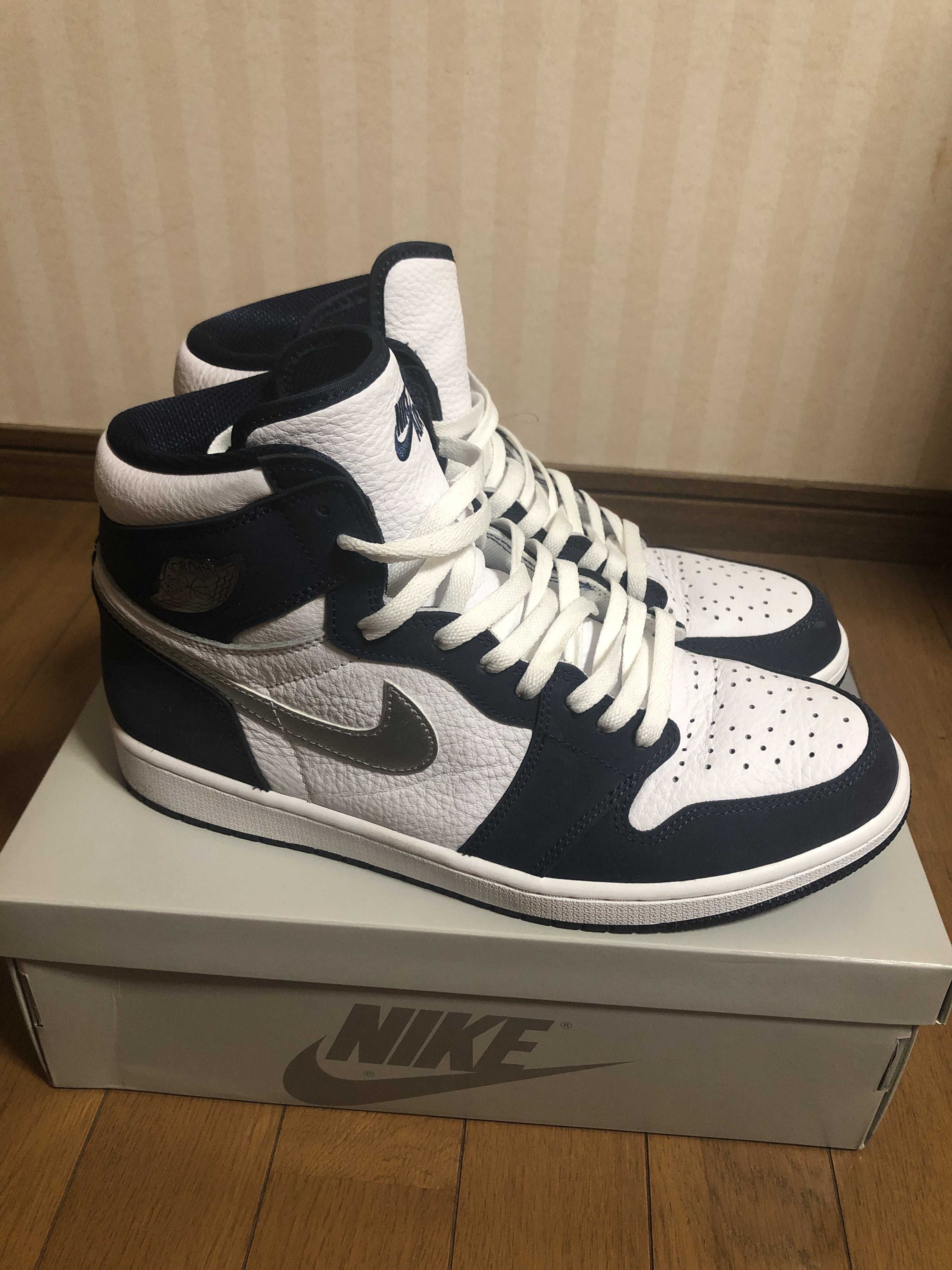 Nike Air Jordan 1 High OG CO.JP "White/Midnight Navy" (2020)(ブリーフケースなし)