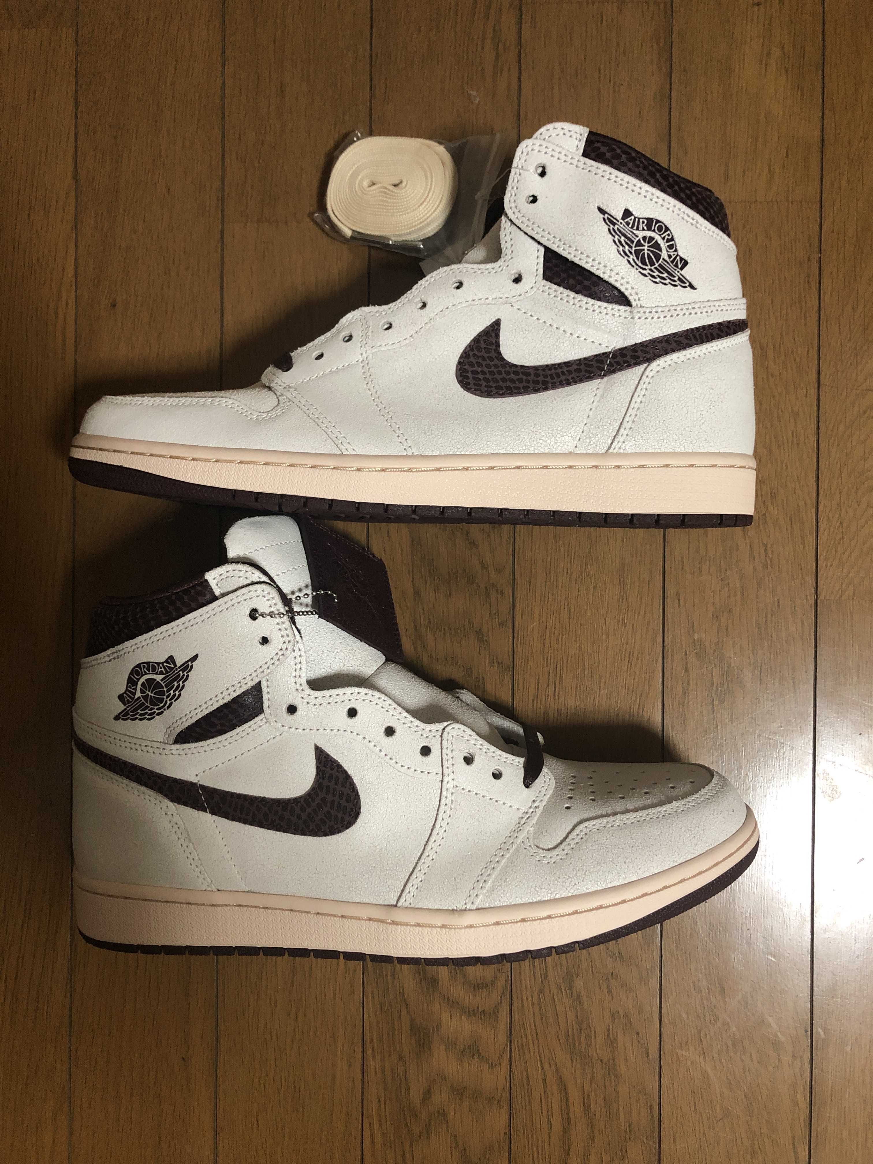 A Ma Maniere × Nike Air Jordan 1 Retro High OG "Sail and Burgundy"