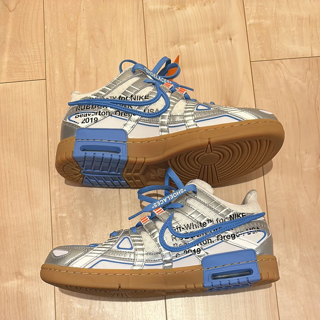Off-White × Nike Air Rubber Dunk "White/University Blue"