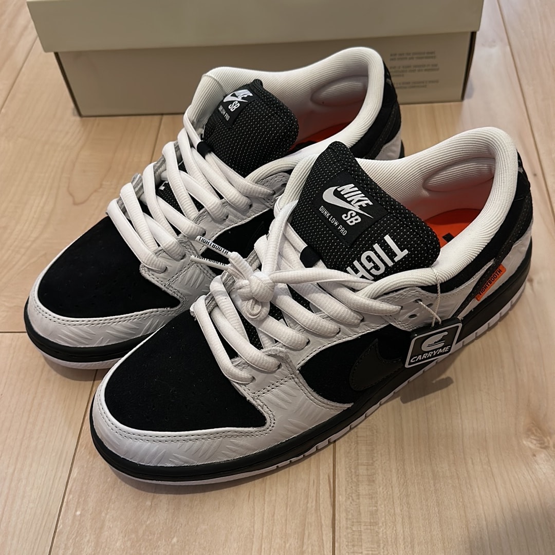 TIGHTBOOTH × Nike SB Dunk Low Pro QS "Black and White"