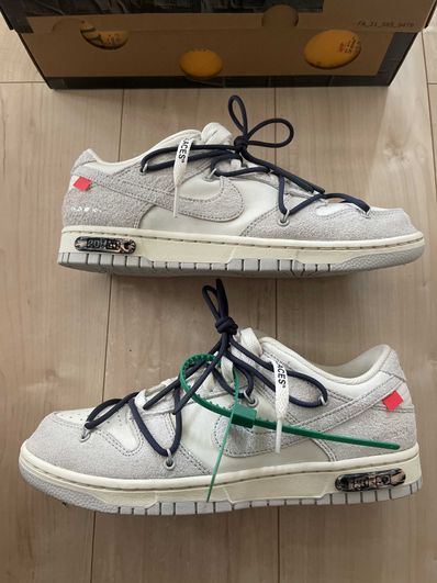 Off-White × Nike Dunk Low "Sail/Neutral Grey/Gridiron"