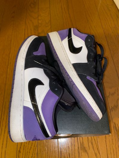 Nike Air Jordan 1 Retro Low "White/Black/Court Purple"