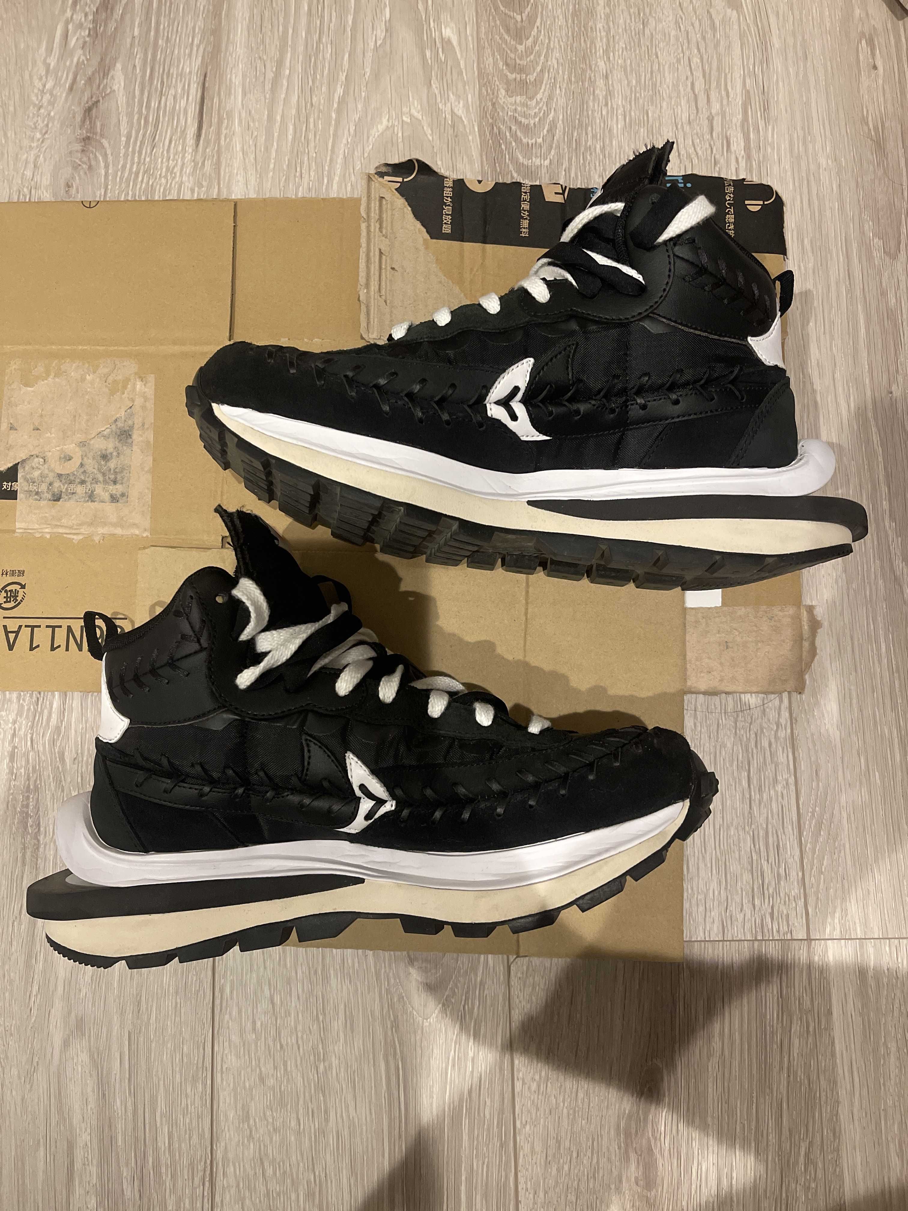 Jean-Paul Gaultier × sacai × Nike Vapor Waffle "Black/Black-White"